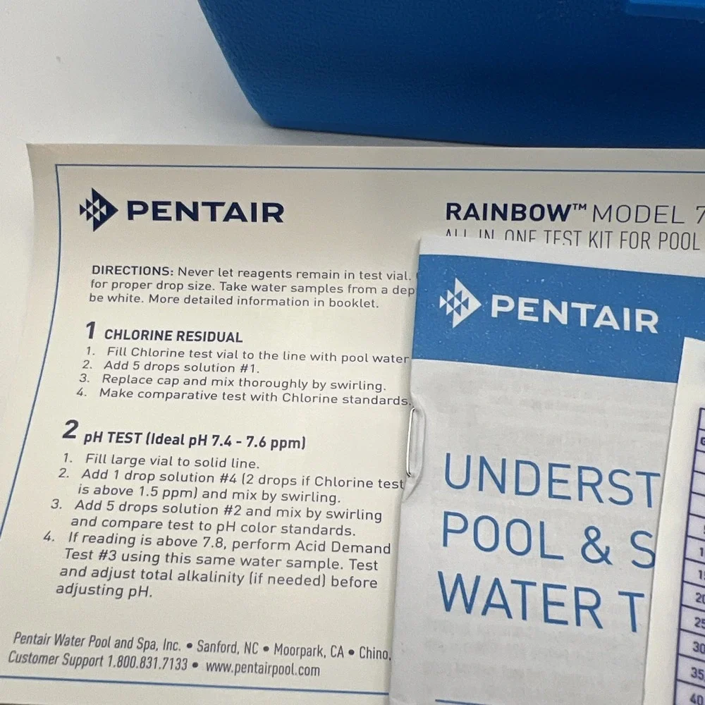 Pentair All-in-One 78HR Swimming Pool Water Testing Maintenance Kit